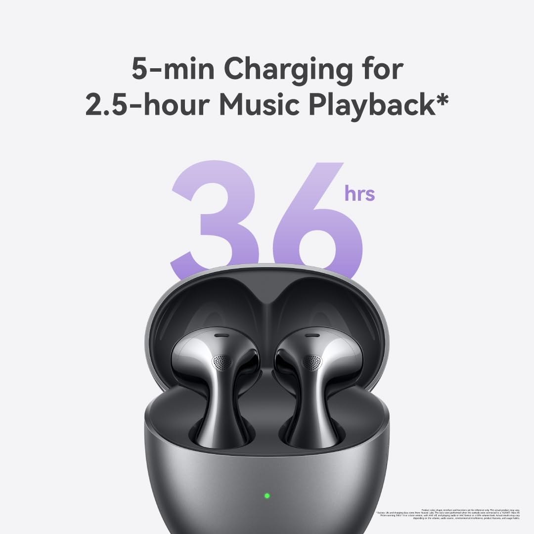 HUAWEI FreeBuds 6 Wireless Earbuds, Ear-fitting Wearing, Dual-driver True Sound, Stable & Clear Calls, Open-fit ANC, 36H Battery Life, IP54 Water-Resistant, iOS & Android, BlackHeadphonesThe HUAWEI FreeBuds 6i are designed for users seeking premium audio