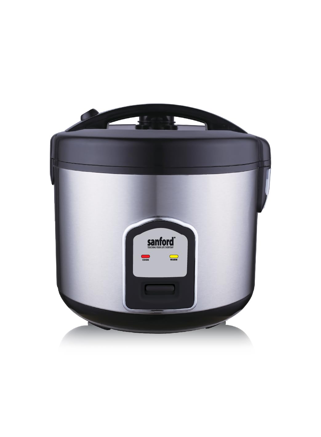 Sanford 2.8 Liters Rice Cooker, SF1196RC BSKitchen Storage1000Watts, 2.8L Capacity Rice Cooker. Non-stick Coating Inner Pot. Automatic Rice Cooker equipped with permanent Magnetic Controlling System. Thermostat for perecision control Thermal fuse to prote