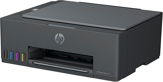 HP Smart Tank 581 Wireless All-in-One Printer – Print, Scan, Copy – Up to 6000 Black or 6000 Colour Pages, High-Yield Ink Tank, Wi-Fi, HP Smart App – Grey [4A8D4A]