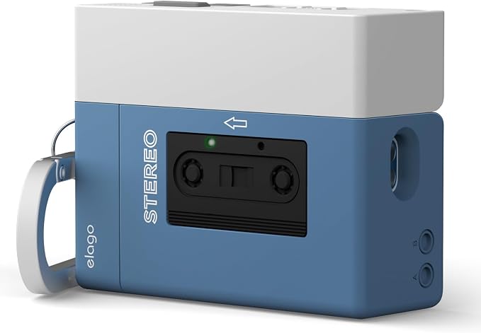 elago Cassette Player Hang Case for AirPods Pro 3 (2025) – Blue