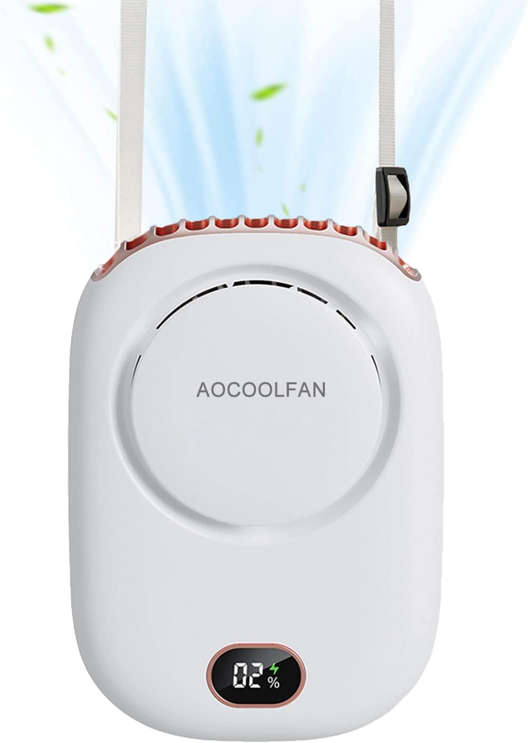 AOCOOLFAN Portable Neck FanHome EnvironmentStrong breeze and Max 12 Hours Cooling TimeThis versatile handheld fan is as long as 12 hours of cooling time on a solitary charge, 3-speed setting , you simply have to press the power button to change the fan se
