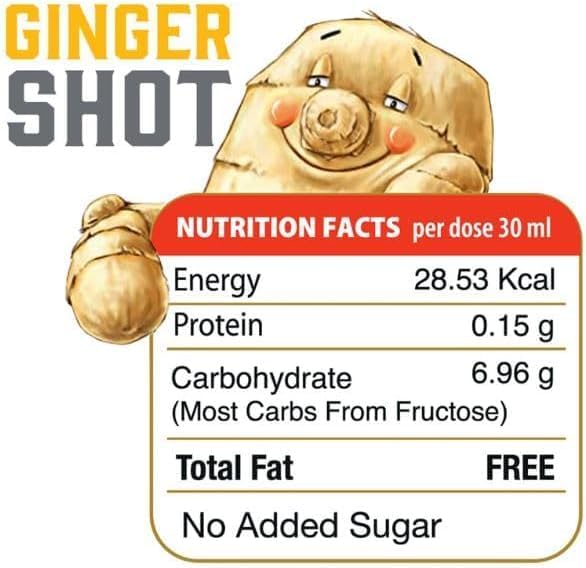 The Ginger People Ginger Shot 6 × 30ml | Ginger, Lemon & Honey Wellness Drink