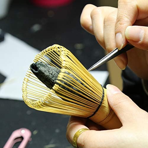 Handcrafted Golden Bamboo Matcha Whisk – Traditional Japanese Chasen Matcha Stirrer Made from Sustainable Organic Bamboo