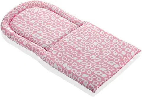 BABYJEM HIGH CHAIR PAD / PINK SQUARE DESIGN