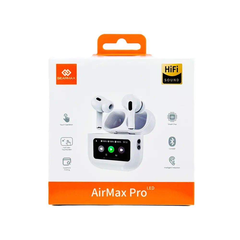 Gearmax Airmax Pro Led True Wireless Stereo Am-10 WhiteHeadphones🎧 True wireless stereo (TWS) earphones with built‑in LED for eye-catching style 📶 Bluetooth 5.0 connectivity with ~15 m wireless range for stable pairing 🔊 Frequency range 20 Hz–20 kHz de