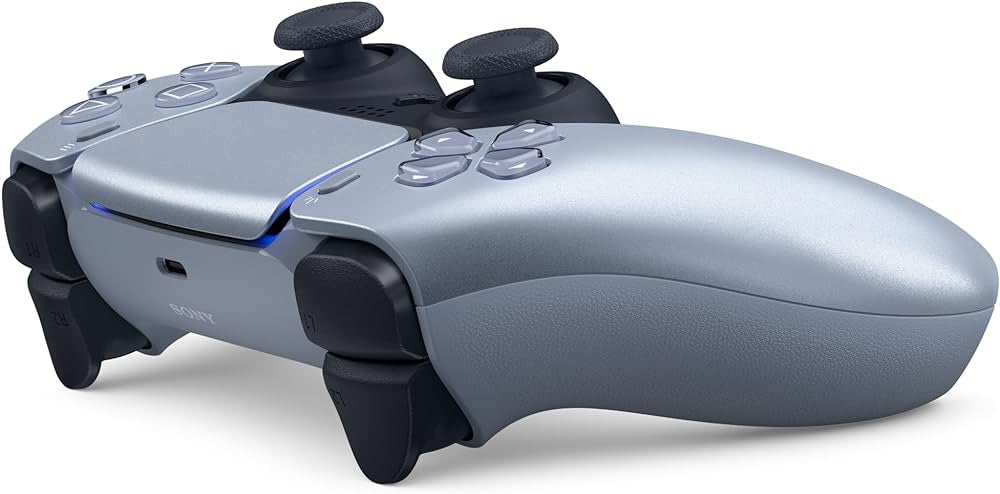 PlayStation 5 DualSense Wireless Controller Sterling Silver - UAE VersionGaming AccessoriesIntroduce a touch of class to your play with the sleek Sterling Silver DualSense wireless controller. A fine metallic finish completes the classic, elegant aestheti