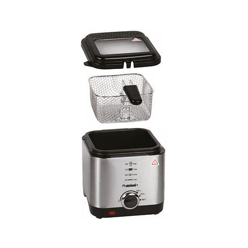 Sanford Mechanical Deep Fryer 1.5 Litre, SF1303DF BSKitchen Appliances900Watts, 1.5L Capacity. 150-190ºC Temperature Settings. Over-heat Protection. Power Indicator Light. Non-Stick Coated Oil Tank. Cool Touch Handle. Digital Display, Stainless Steel Body