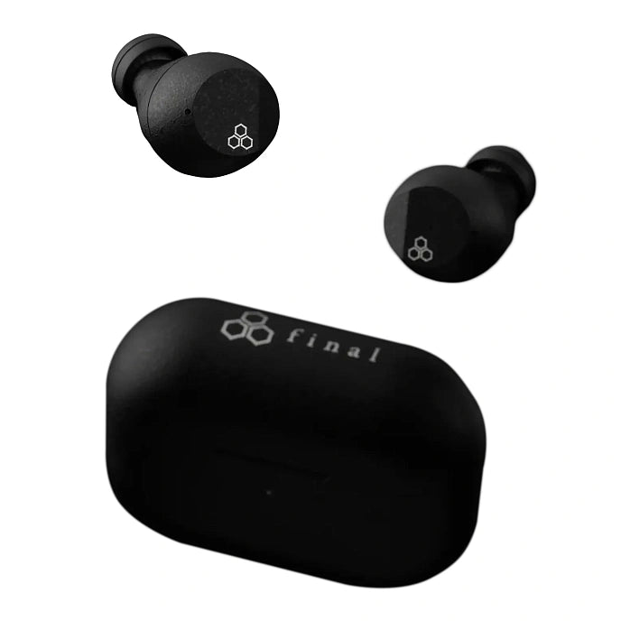 Final Audio ZE3000 SV True Wireless Earbuds, Bluetooth 5.3, Comfort ANC, LDAC, Multipoint, 10mm f-Core SV Drivers, IPX4, Black
