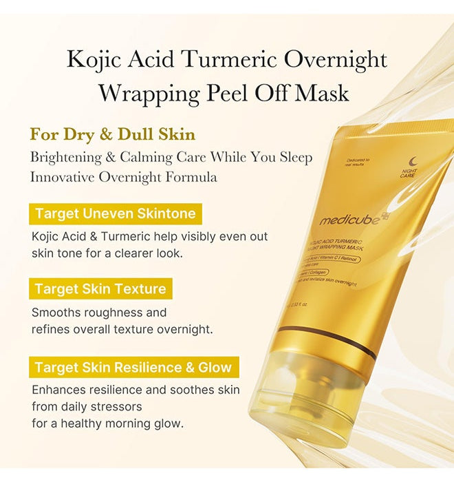 Medicube Korean skincare turmeric mask for dull and uneven skin