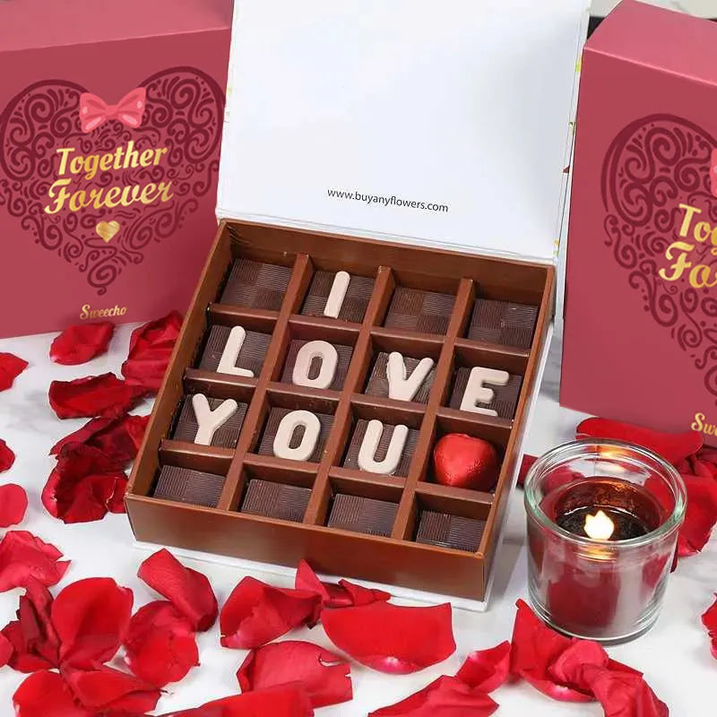 Sweecho Valentine I Love You chocolates gift box
