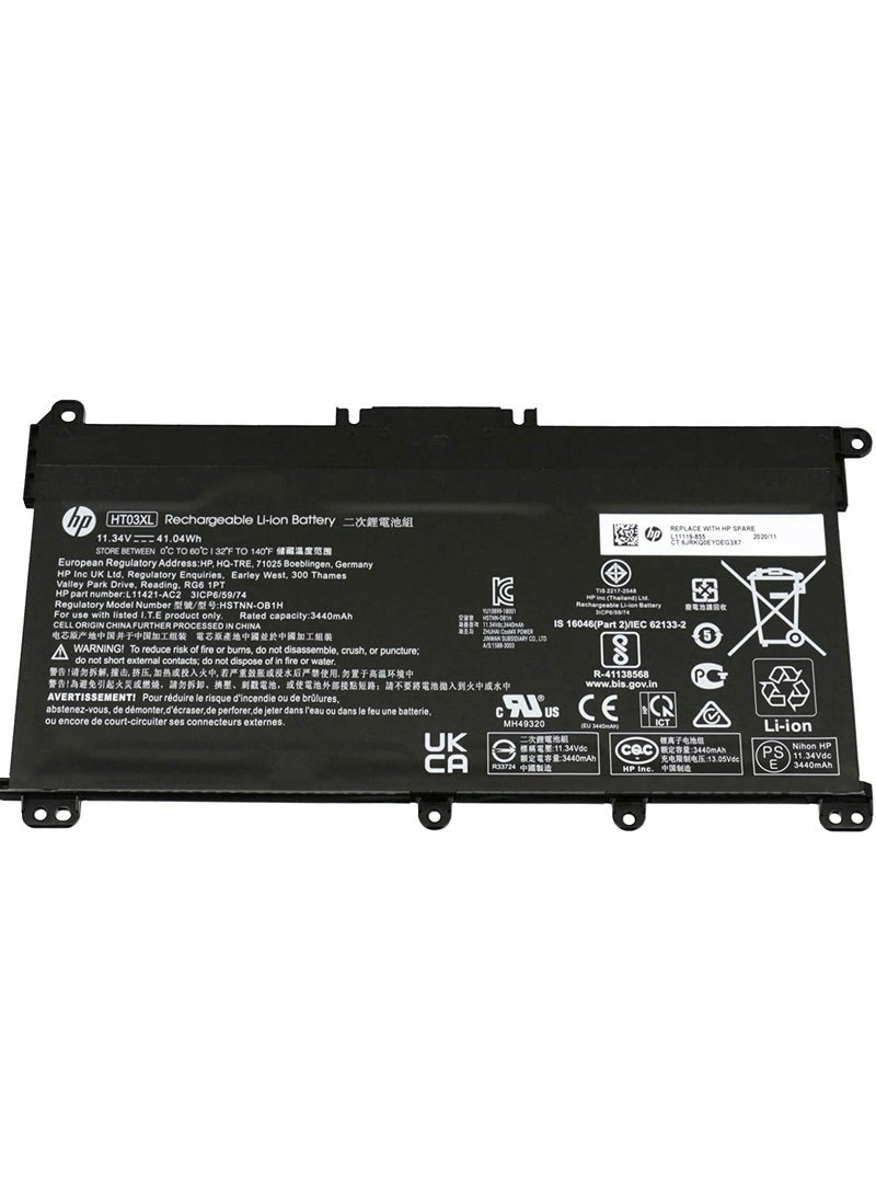 Replacement HT03XL Battery For HP Pavilion 14-CE0025TU, 14-CE0034TX, 15-CS0037T 250 255 G7 HSTNN-LB8L L11421-421 HSTNN-LB8M/DB8R