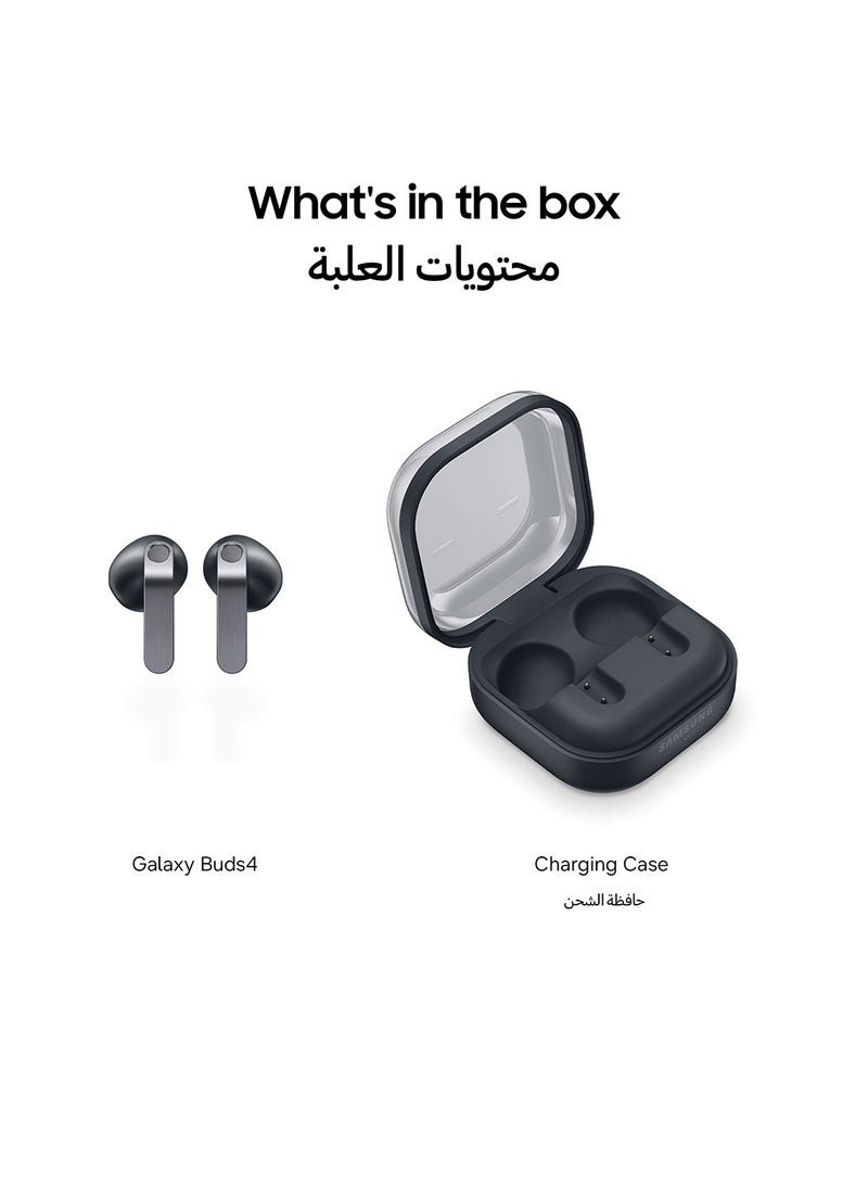 Samsung Galaxy Buds4 Wireless Earbuds, Real Metal Blade Design, Adaptive Noise Control, Super Clear Call, 1-Way Speaker, Bluetooth, Seamless Connection
