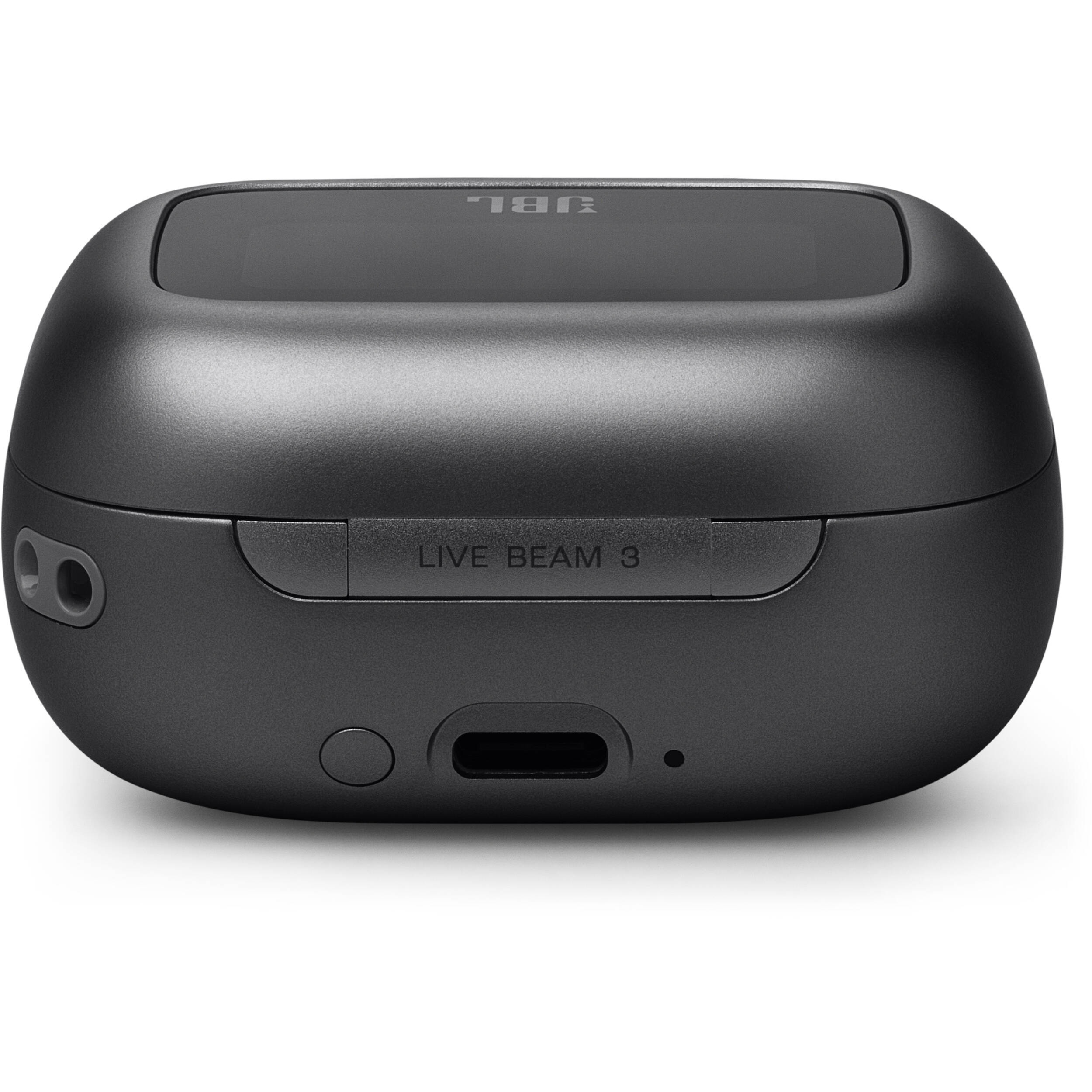 JBL Live Beam 3 Bluetooth noise cancelling earbuds with sleek black design