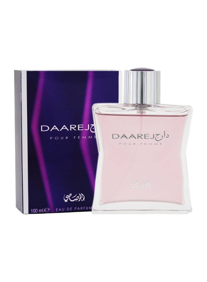 Rasasi Daarej Perfume For Women Eau De Parfum 100mlPerfumes & FragrancesDaarej for women is a dreamy, fruity-floral fragrance with a unique green accord in the opening notes. The floral bouquet in middle notes adds softness and romance to the perfume. Amb