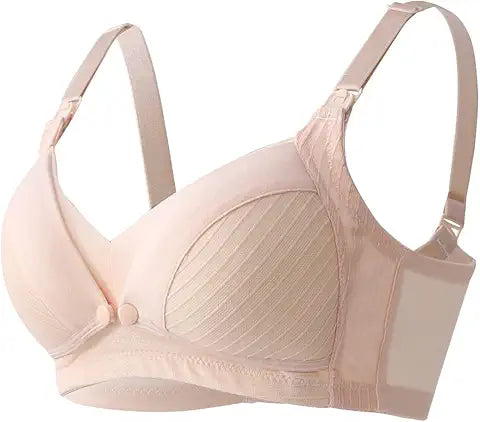 Okus - Comfy Cotton Maternity & Nursing Bra - Beige - XX Large