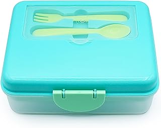 Melii 2 Tier Bento Lunch Box Turquoise