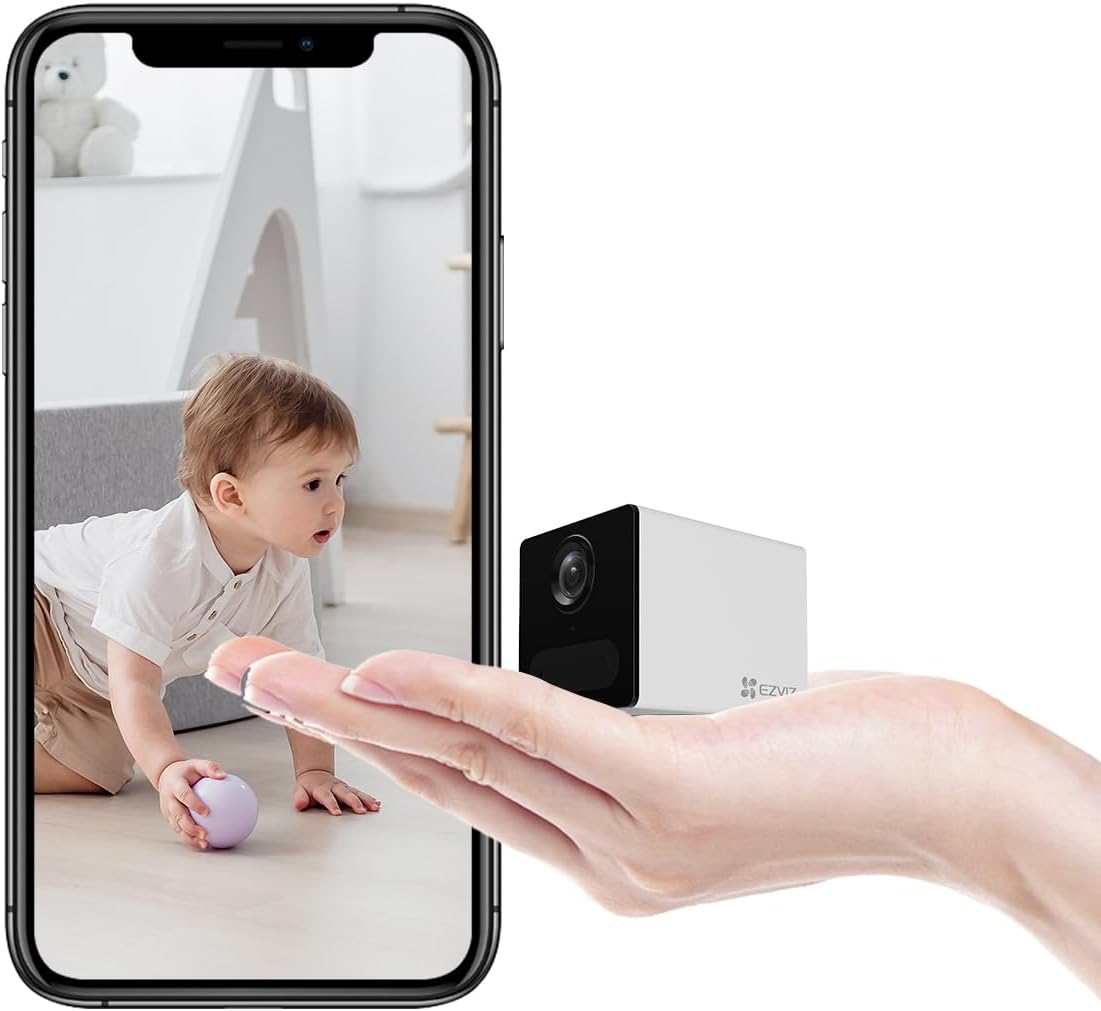 EZVIZ CB2 Security Camera with Battery 1080p WiFi camera Mini Camera with Smart Human Motion DetectionSecurity & Surveillance SystemsIt's time to upgrade your bulky cameras with the latest CB2 to match your home decor taste. Petite in size, and battery-po