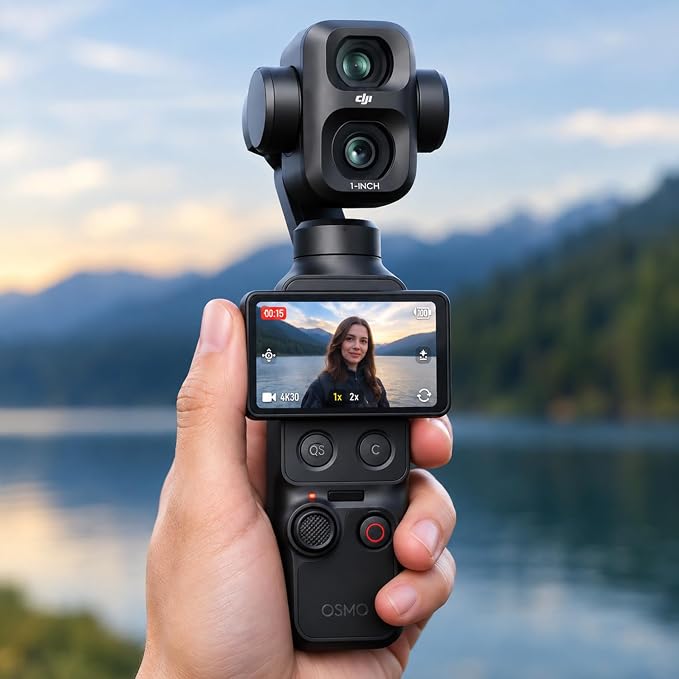 DJI Osmo Pocket 4P Dual-Lens 4K Vlogging Camera – Vlog Combo