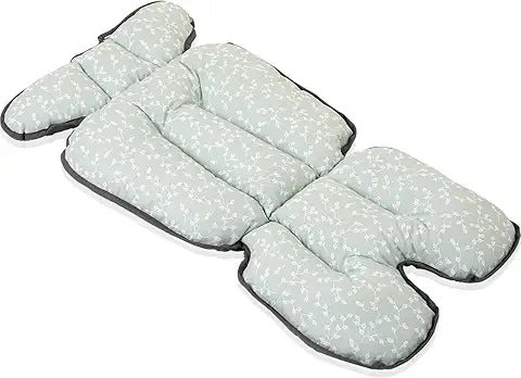 BABYJEM STROLLER AND HIGH CHAIR PAD GREEN FLOWER
