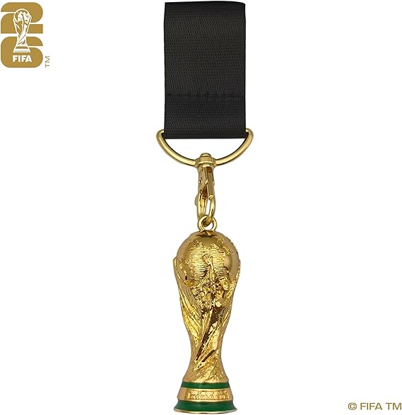 Official FIFA World Cup 2026 Lanyard with Trophy Replica – 21", Nylon, ID Badge, Keys, Fan Collectible