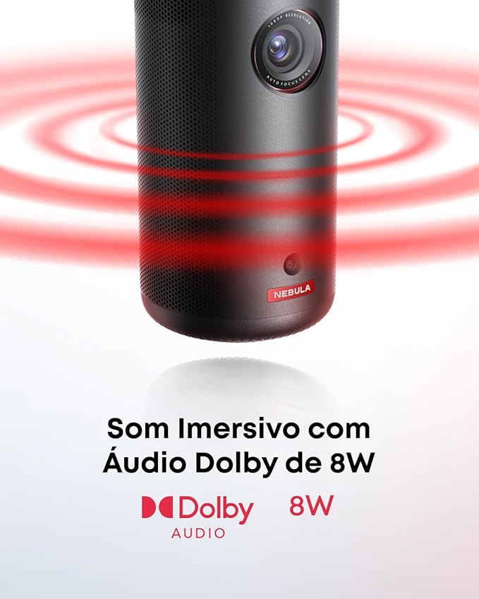 Portable 120 inch movie projector with Dolby Digital sound system