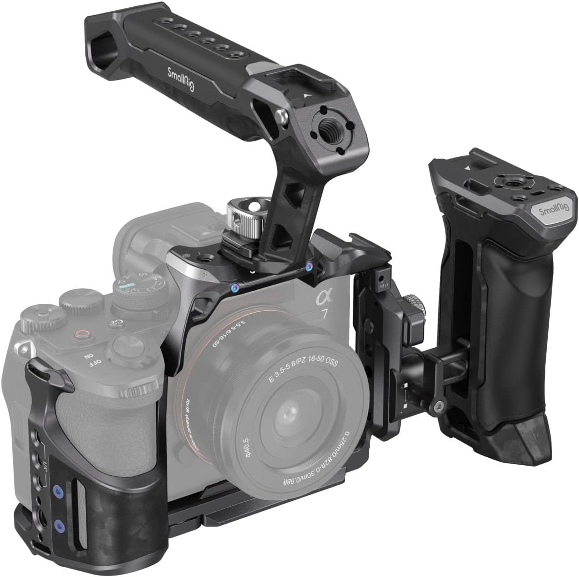 SmallRig "Rhinoceros" Advanced Cage Kit for Sony Alpha 7R V / Alpha 7 IV / Alpha 7S III 3710Camera AccessoriesFor Sony A7R V/ A7 IV/ A7S III: SmallRig Advanced Kit 3710 is designed for Sony Alpha 7R V / Alpha 7 IV / Alpha 7S III. It includes a cage, a top