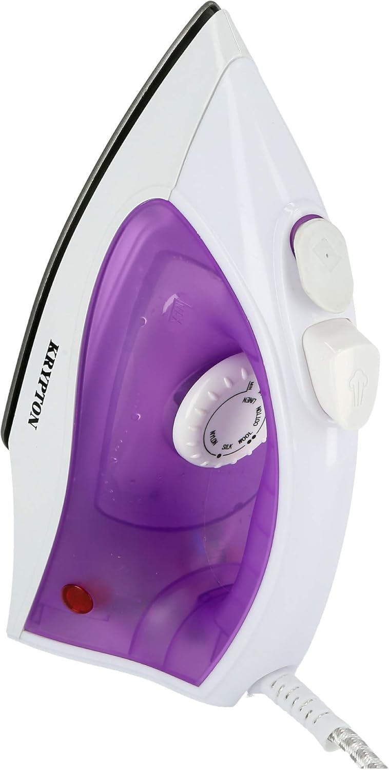 Krypton - KNSI6071 1200 Watts Non-Stick Coated Steam Iron - Multicolour