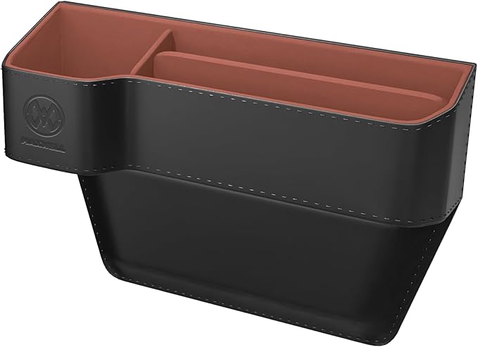 Maxwell Drive Vault Car Seat Gap Seam Storage Box Cup Holder Additional Storage for Your Devices Like Mobile Phone Tablets Eyeglasses Wallet Money Coins Notebook Pen Organizer Keys Organizer (Black)Car AccessoriesMaximizes Car Storage Space: Designed to f