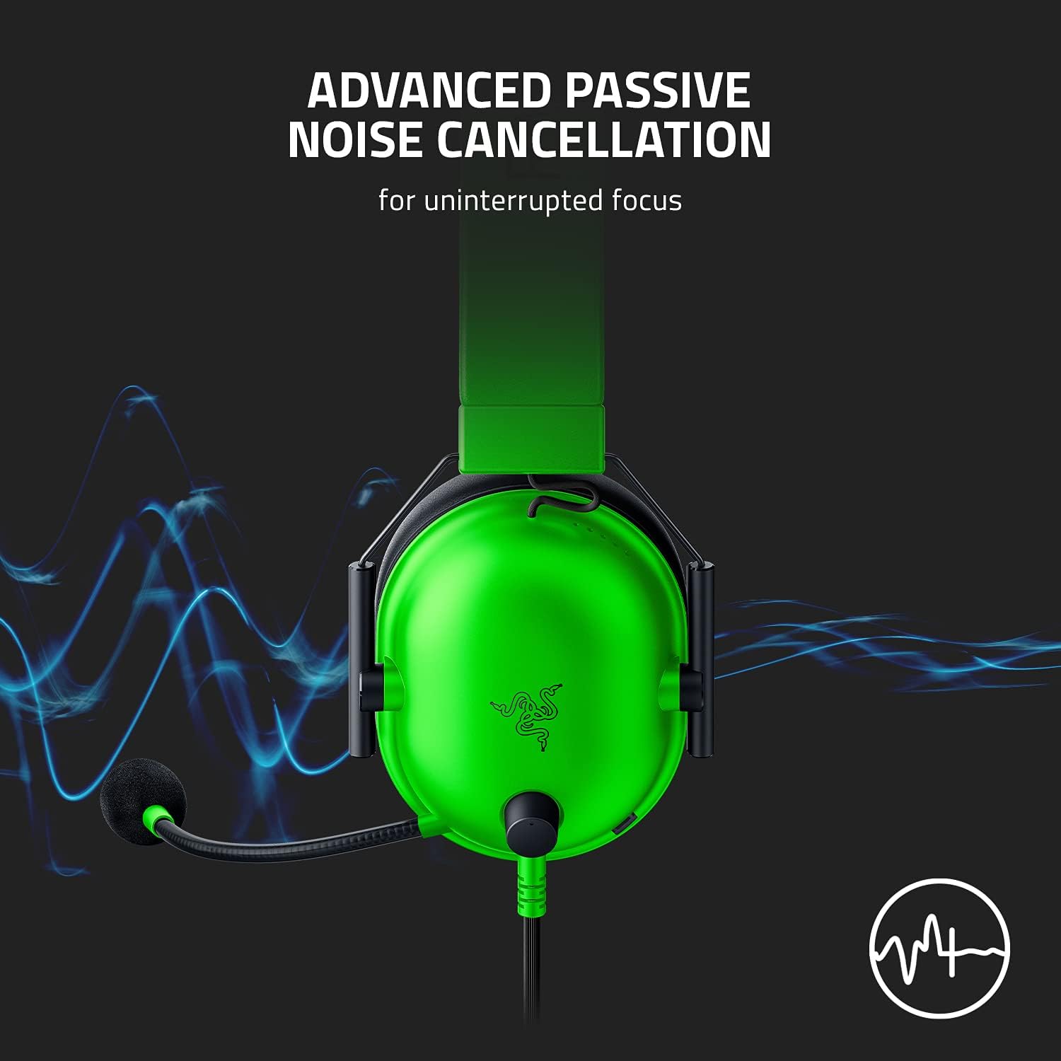 Razer Blackshark V2 X Green Gaming HeadsetGaming Headsets🎮 Multi-Platform Compatibility: Seamlessly connects via 3.5mm jack to PC, Mac, Xbox, PlayStation, Nintendo Switch, and mobile devices. 🔊 Razer TriForce 50mm Drivers: Delivers rich trebles, clear m