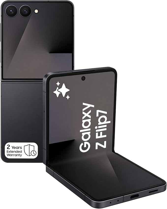 Samsung Galaxy Z Flip7 5G – Foldable Smartphone UAEMobilesFlip into the future with the Samsung Galaxy Z Flip7, the latest AI-powered foldable phone that blends iconic design with next-gen performance. Now available in a striking Blue Shadow, Coral Red an