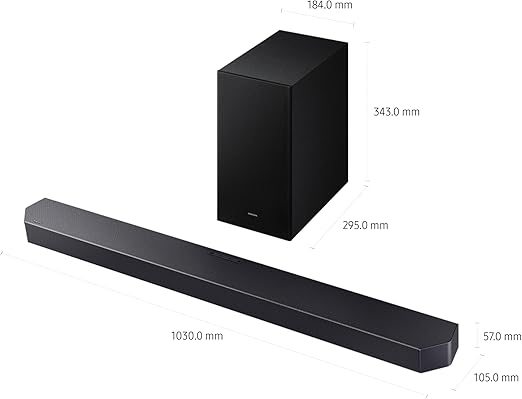 Dolby Atmos Samsung soundbar home cinema setup black edition UAE