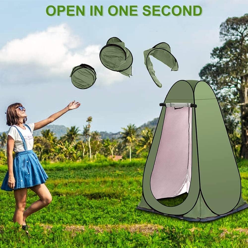 SKY-TOUCH Pop-Up Privacy Tent for Camping, Beach & Outdoor Showers