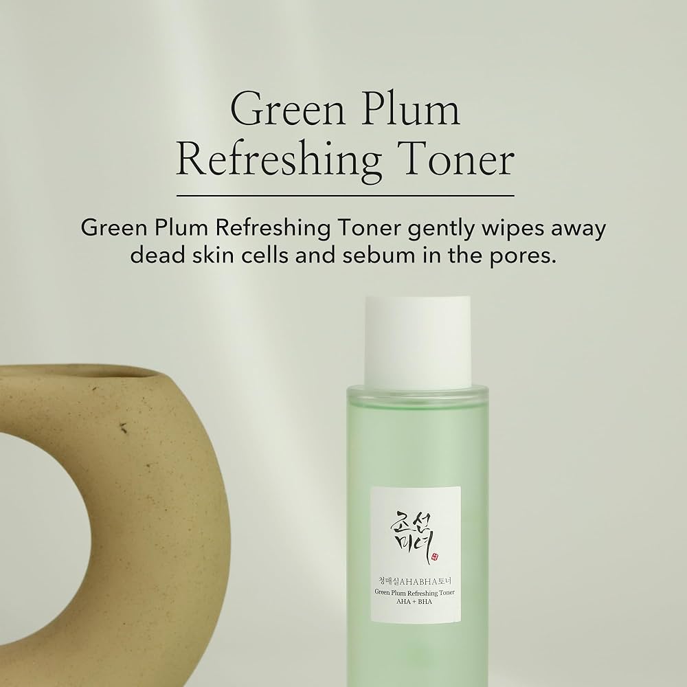 Beauty of Joseon Green Plum AHA BHA Toner Refreshing Facial Essence Moisturizer Mild Exfoliating Salicylic Acid for All Skin Types, Korean Skin Care for Men Women 150ml 5.27 fl.oz 150ml