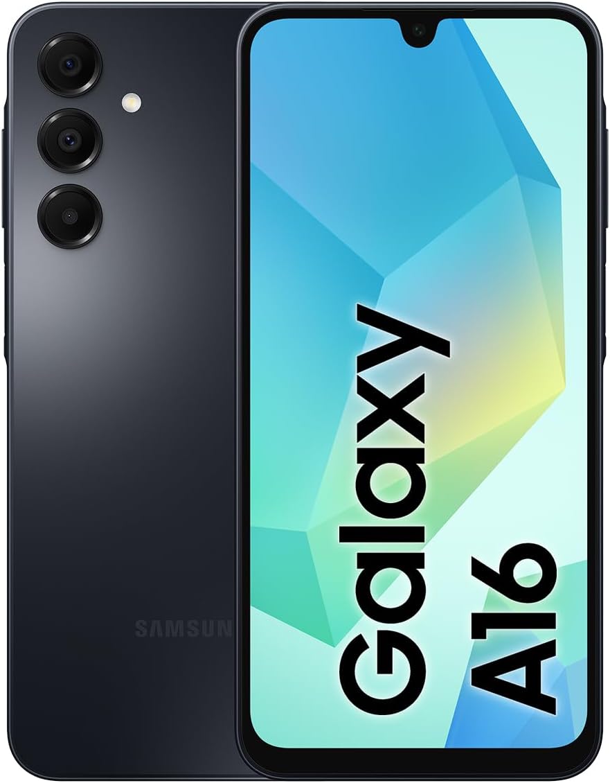 Samsung Galaxy A16 LTE, Android Smartphone, Dual SIM Mobile Phone, 4GB RAM, 128GB Storage, Black (UAE Version)MobilesGalaxy A16's 6.7-inch screen provides you with more room for fun. Immerse yourself in your favorite content with the vibrant colors and li