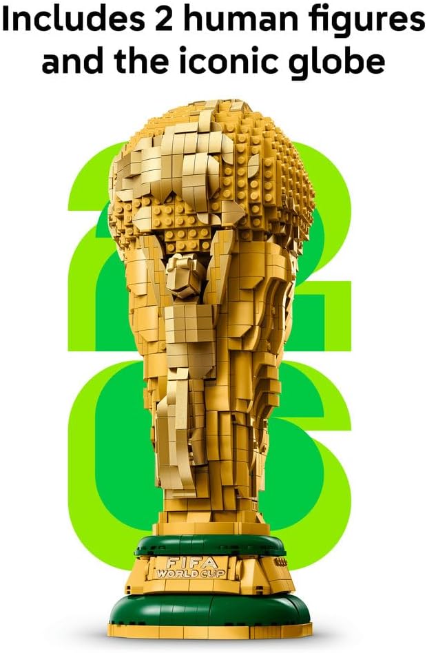 LEGO Editions FIFA World Cup Official Trophy 43020 – 2842 Pieces, 36cm, Exclusive Minifigure, 12+