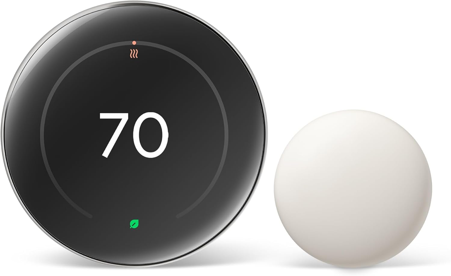 Google Nest Learning Thermostat (4th Gen, 2024) with Nest Temperature Sensor - Energy Saving Smart Thermostat with Adaptive Eco - Works with Alexa and Google Home App - Polished SilverTools & Home ImprovementsGet the most advanced and beautiful thermostat