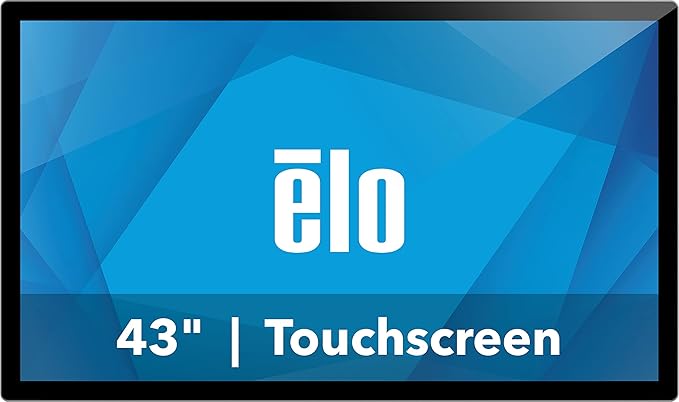 Elo 4303L 43" Touch Signage Display – TouchPro PCAP 40 Touch, FHD 1080p, 450 nits, 8W Speakers, Black