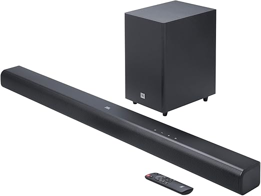 JBL Cinema SB550 3.1 channel soundbar with wireless subwoofer front view