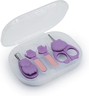 Melli Nail Care Set - Cat  Purple & Pink 
1 x Nail clipper
1 x Nail file (0m+)
1 x Nail file (6m+)
1 x Nail scissors
1 x Storage case