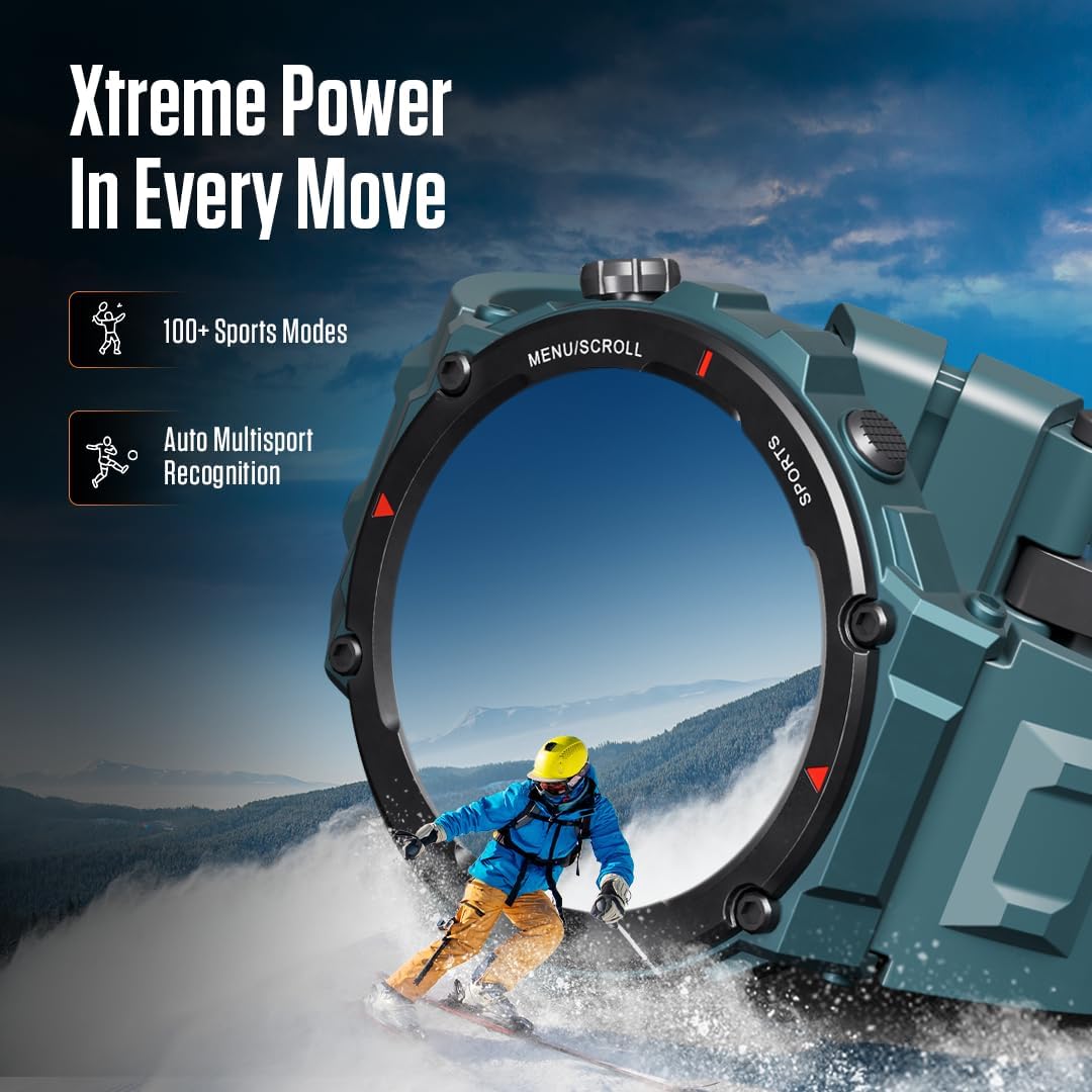 Fastrack Xtreme PRO Smartwatch – 1.43" AMOLED Display, Bluetooth Calling, AI Voice Assistant, 100+ Sports Modes, 5-Day Battery, IP68 UAE