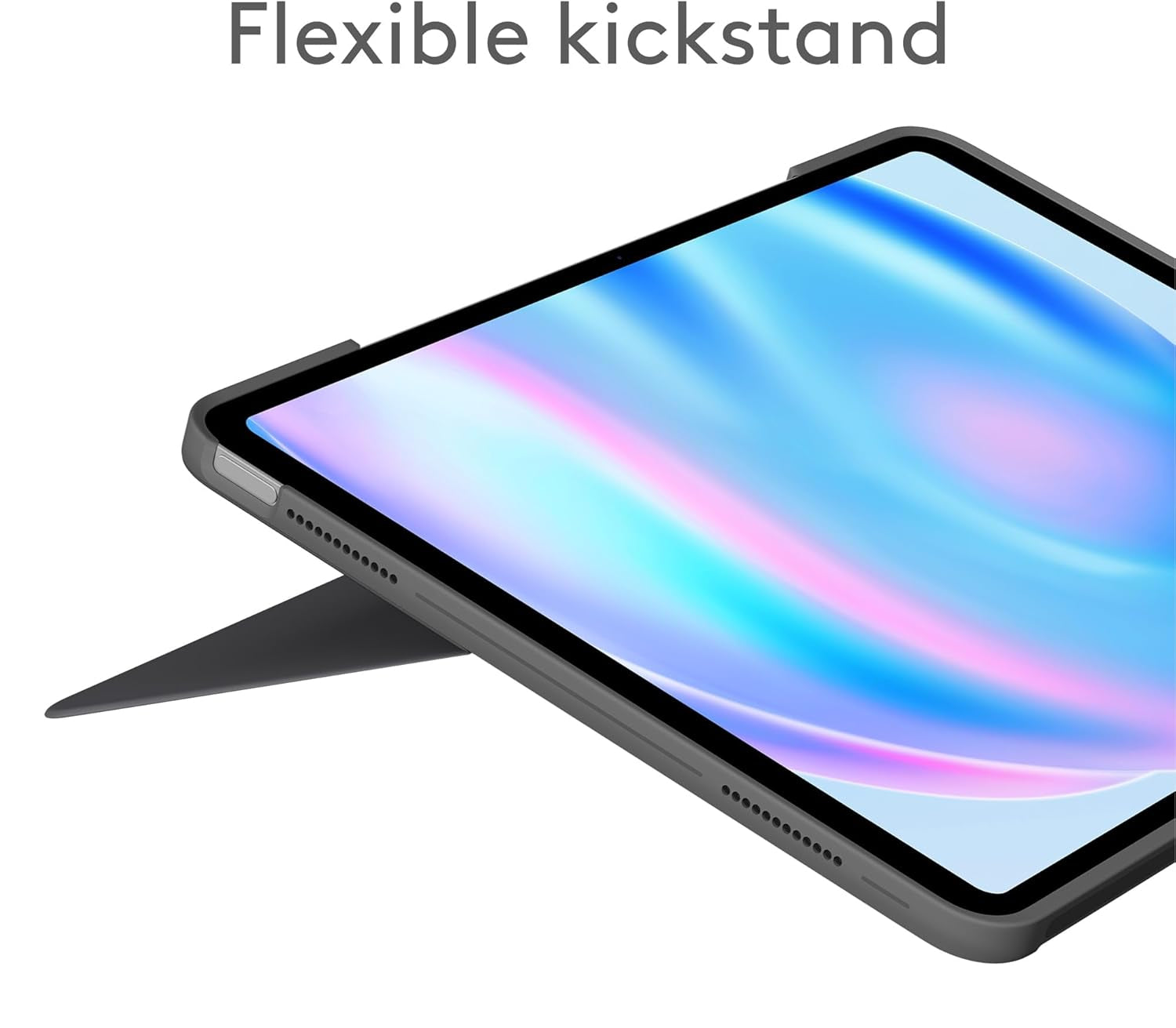 Logitech Combo Touch Keyboard Case for iPad Air 13-inch (M2) 2024 – Detachable Backlit Keyboard, Kickstand, Multi-Use Modes, ARA Layout - Oxford Grey
