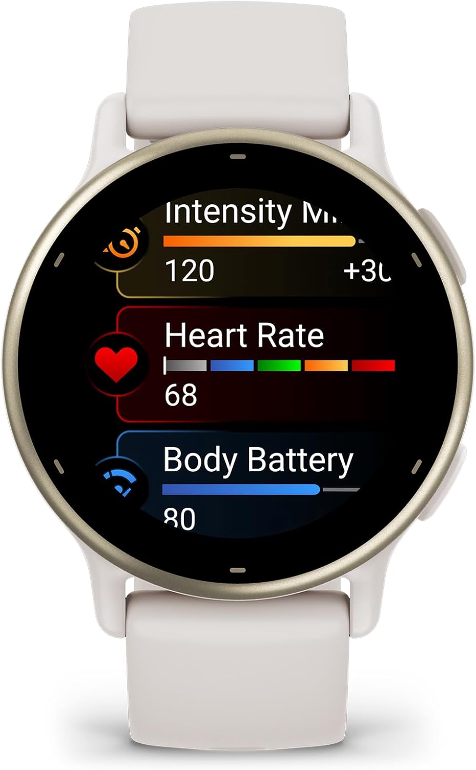 Garmin vívoactive 5 AMOLED GPS Smartwatch - All-Day Health Monitoring, Advanced Fitness Features, Sleep Coaching, Music, 11-Day Battery Life - Ivory