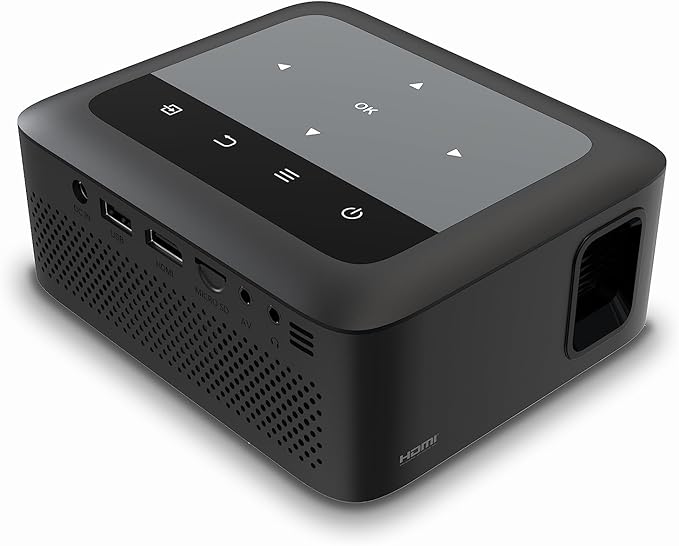 Philips NeoPix home entertainment projector setup on wall