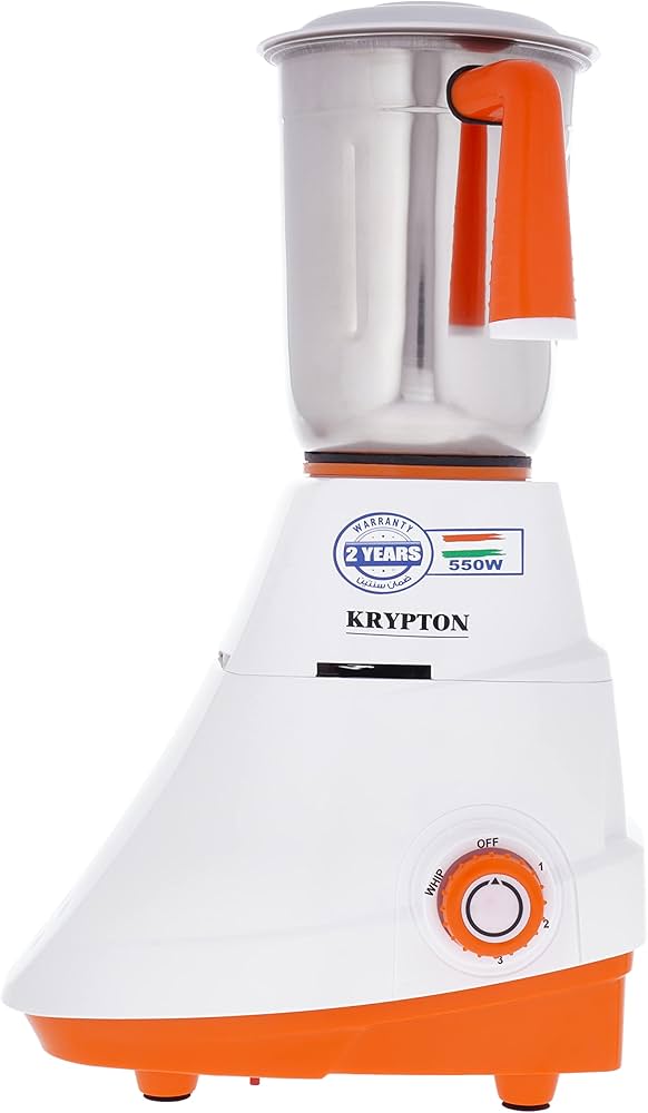 Krypton 550W Mixer Grinder KNB6191 - WhiteKitchen AppliancesMixer GrinderDiscover the secret to professional-grade blending results in your home with the powerful and reliable mixer grinder. Equipped with stainless steel blades and a powerful motor, this