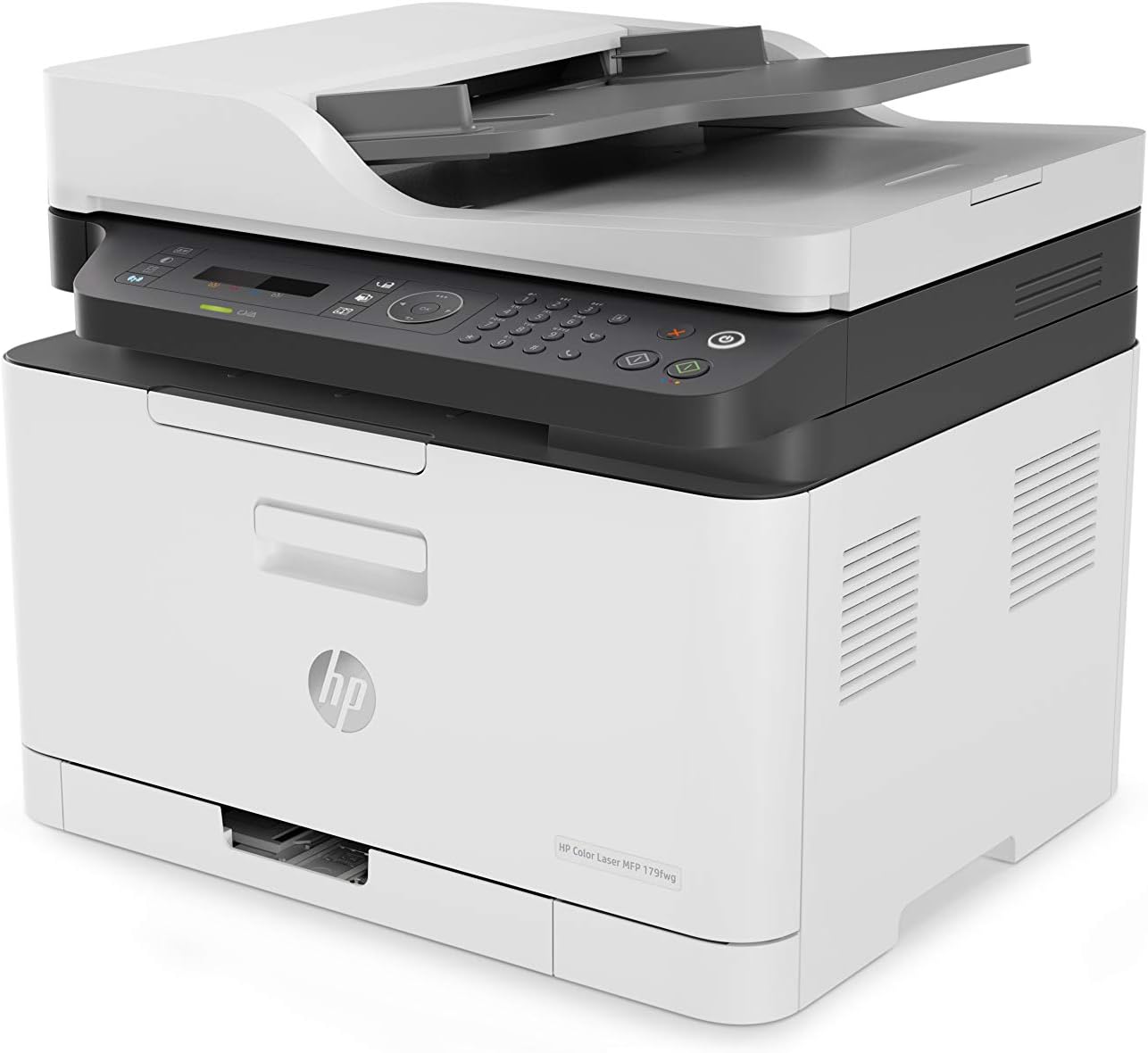 HP Laser 179fnw Wireless Multifunction Color Printer, Copier, Scanner; Duplex; Up to 18 ppm black and 4 ppm colourPrinters & AccessoriesMeet the HP Laser 179fnw Wireless Color Printer—the perfect multifunction solution for UAE homes and small offices that