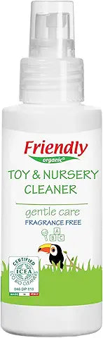 Friendly Organic 100ml Fragrance Free Toy & Nursery Cleaner, Clear