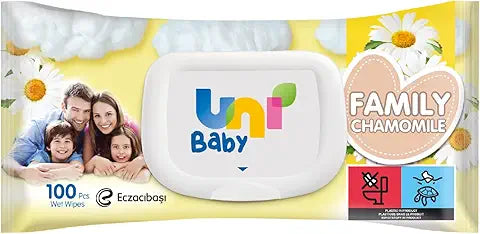 Uni Baby Family Wipes - Chamomile 100 pcs
