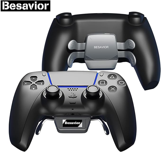 Besavior PS5 Controller Back ButtonGaming AccessoriesController not included Can be plugged directly into the PS5, remote play graduation, and can be used with all PS5 game software Just plug and play. No need for any troublesome setup! 4 Micro Back Butto
