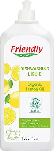 Friendly Organic Dishwashing Liquid(Lemon)  1000ml