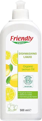 Friendly Organic Dishwashing liquid(Lemon)  500ml